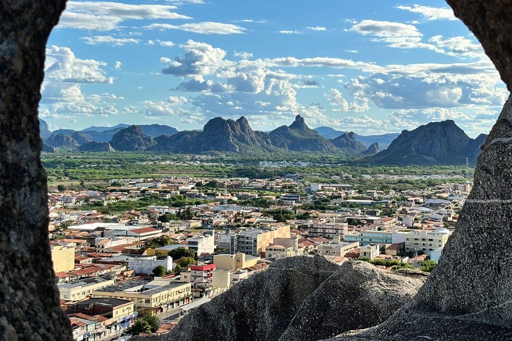 Quixadá, Ceará, vista do alto da Pedra do Cruzeiro
