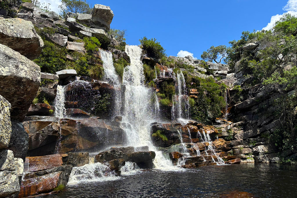 Cachoeira da Lagoa Dourada, na Serra do Cipó