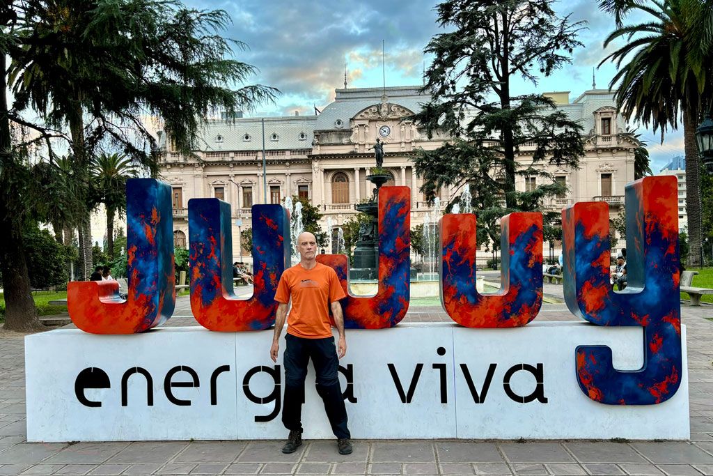 Eu em San Salvador de Jujuy, Argentina