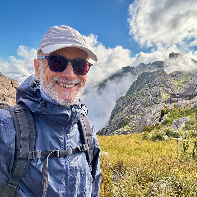 Maurício Grego no Parque Nacional de Itatiaia