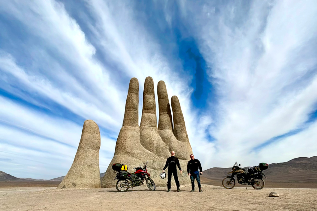 La Mano del Desierto, na região de Antofagasta, no Chile